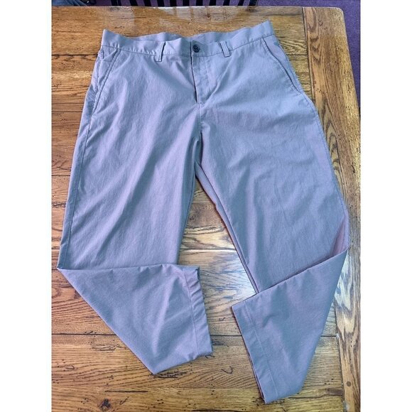Lululemon ABC Classic-Fit Pants 38" Warpstreme In Light Brown 38x27 J72 - Picture 1 of 13